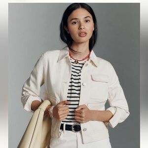 Theory Cream Denim Jacket